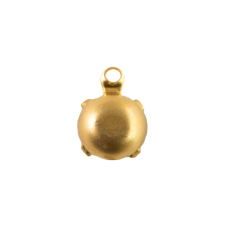 48ss Pink Glass Round Stone in 1 Loop Setting