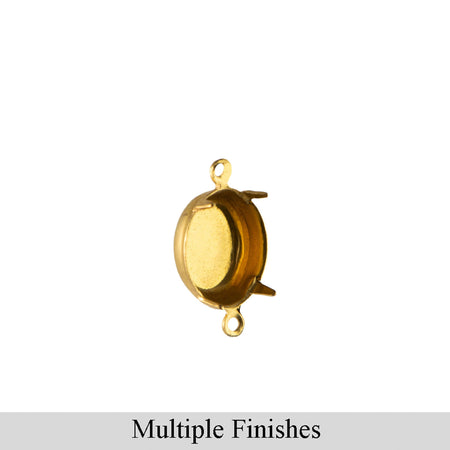 10x8mm Oval 2 Loop Closed Back Settings (12)