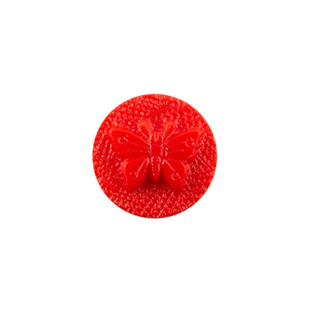 11mm Red Deer Embossed Glass Round Cabochons (4)