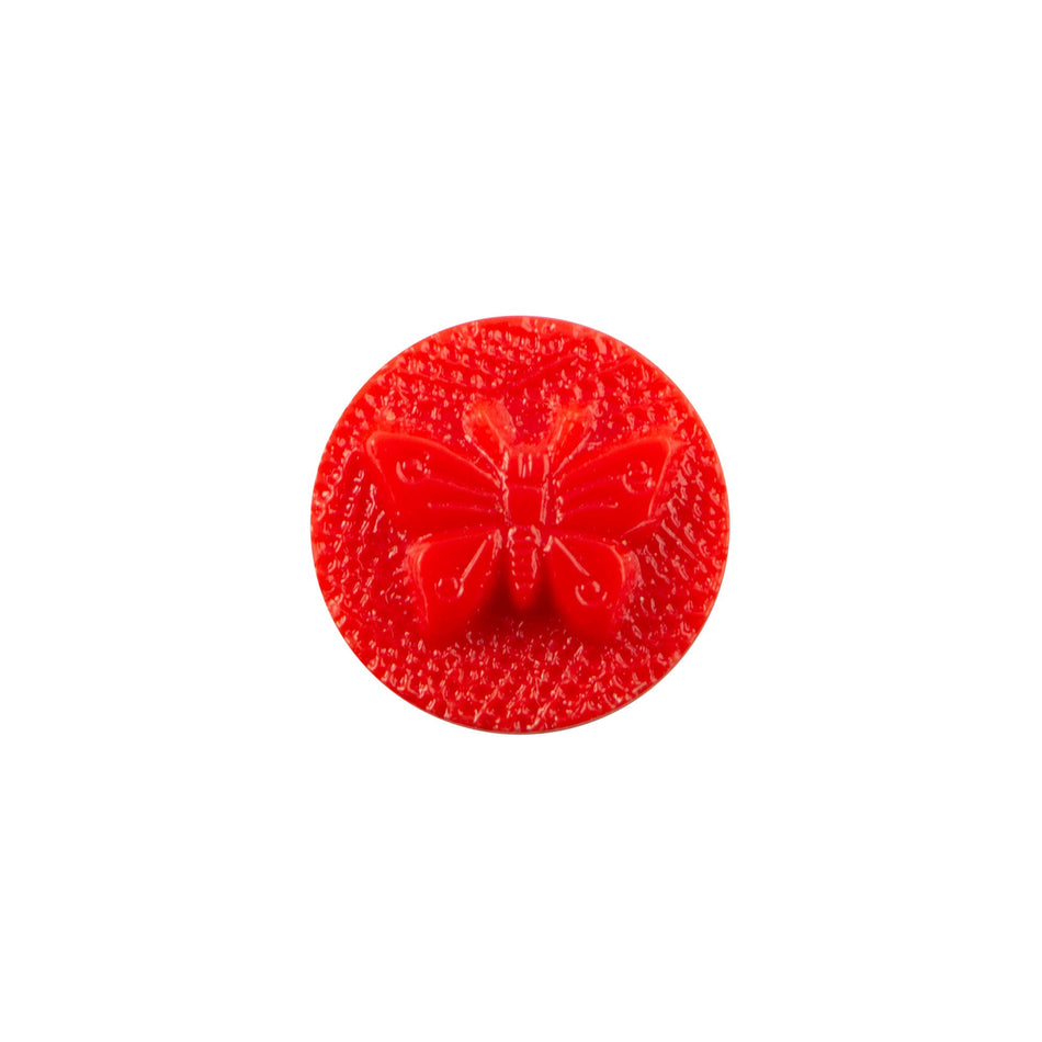 11mm Red Deer Embossed Glass Round Cabochons (4)
