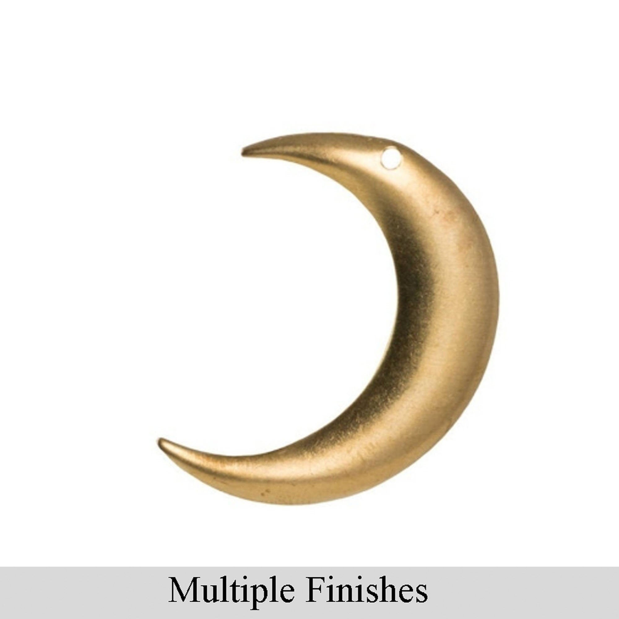 1 Hole ONLY LEFT Facing Crescents 33x28mm (4)