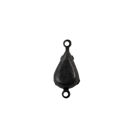 13x8mm Olivine Faceted Glass Teardrop Stone in 2 Loop Setting