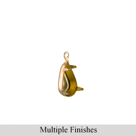 10x6mm Teardrop 1 Loop Closed Back Settings (16)