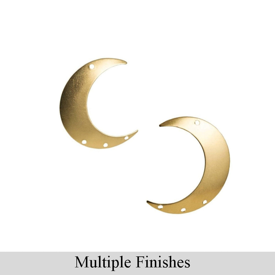 4 Hole BOTH Left and Right Crescents 33x28mm (4)
