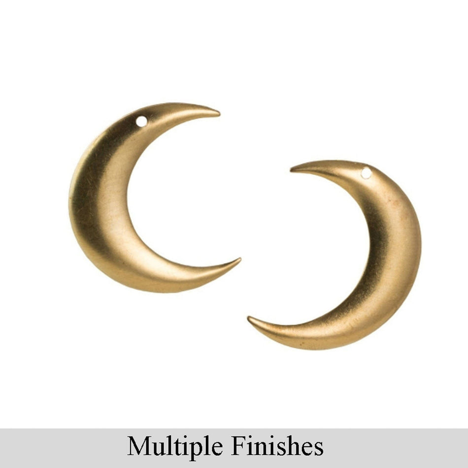 1 Hole BOTH Left and Right Crescents 33x28mm (4)