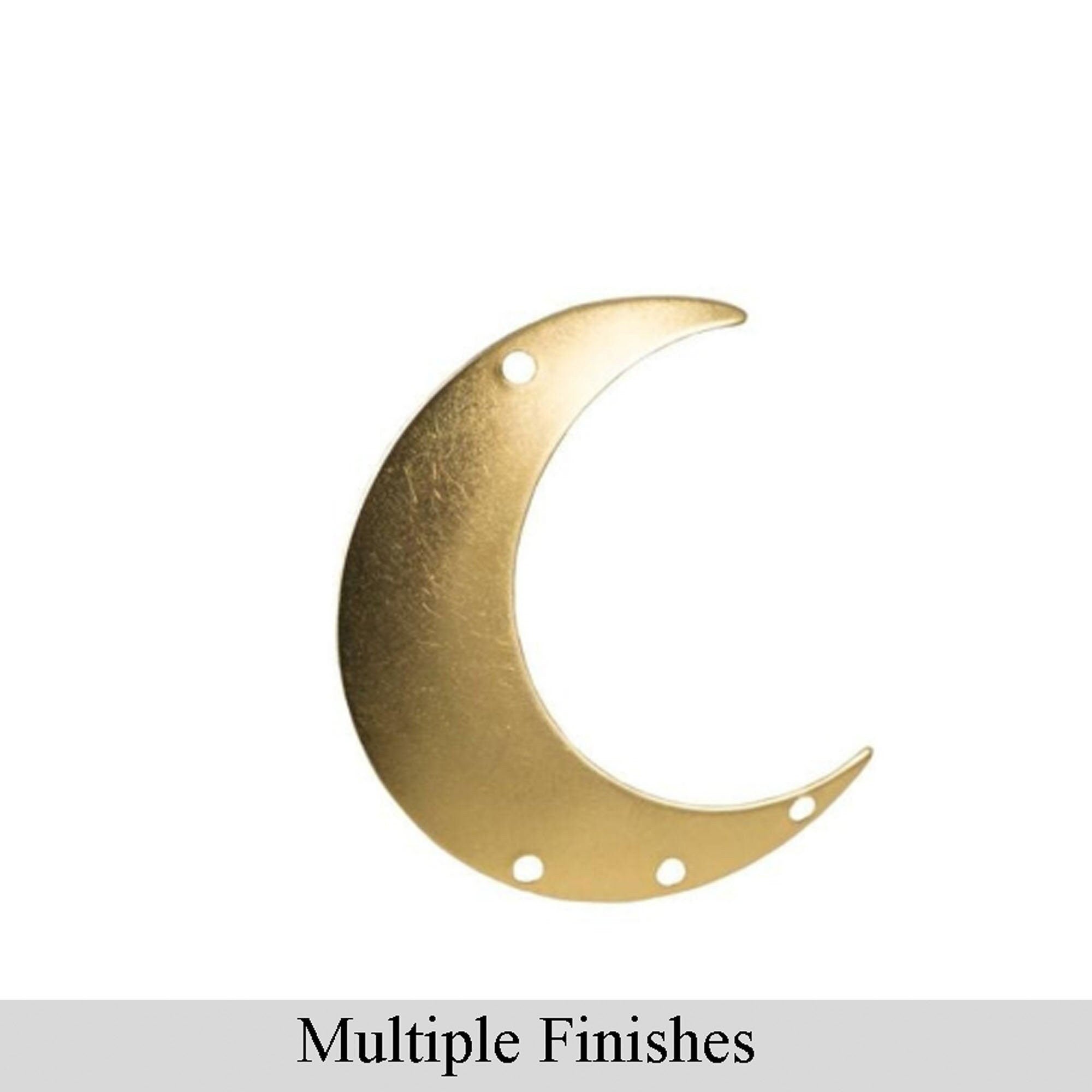 4 Hole ONLY RIGHT Facing Crescents 33x28mm (4)