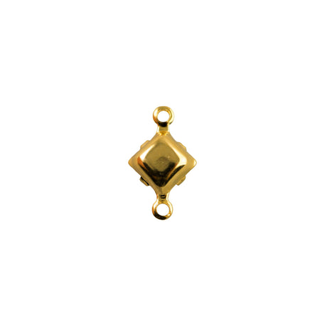 6mm Purple Moonglow Glass Square Stone in 2 Loop Setting