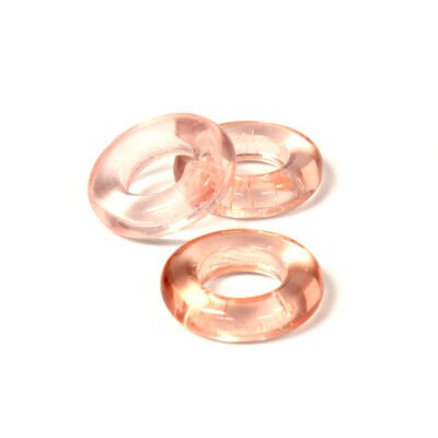 14mm Preciosa Rosaline Smooth Glass Rings (6)
