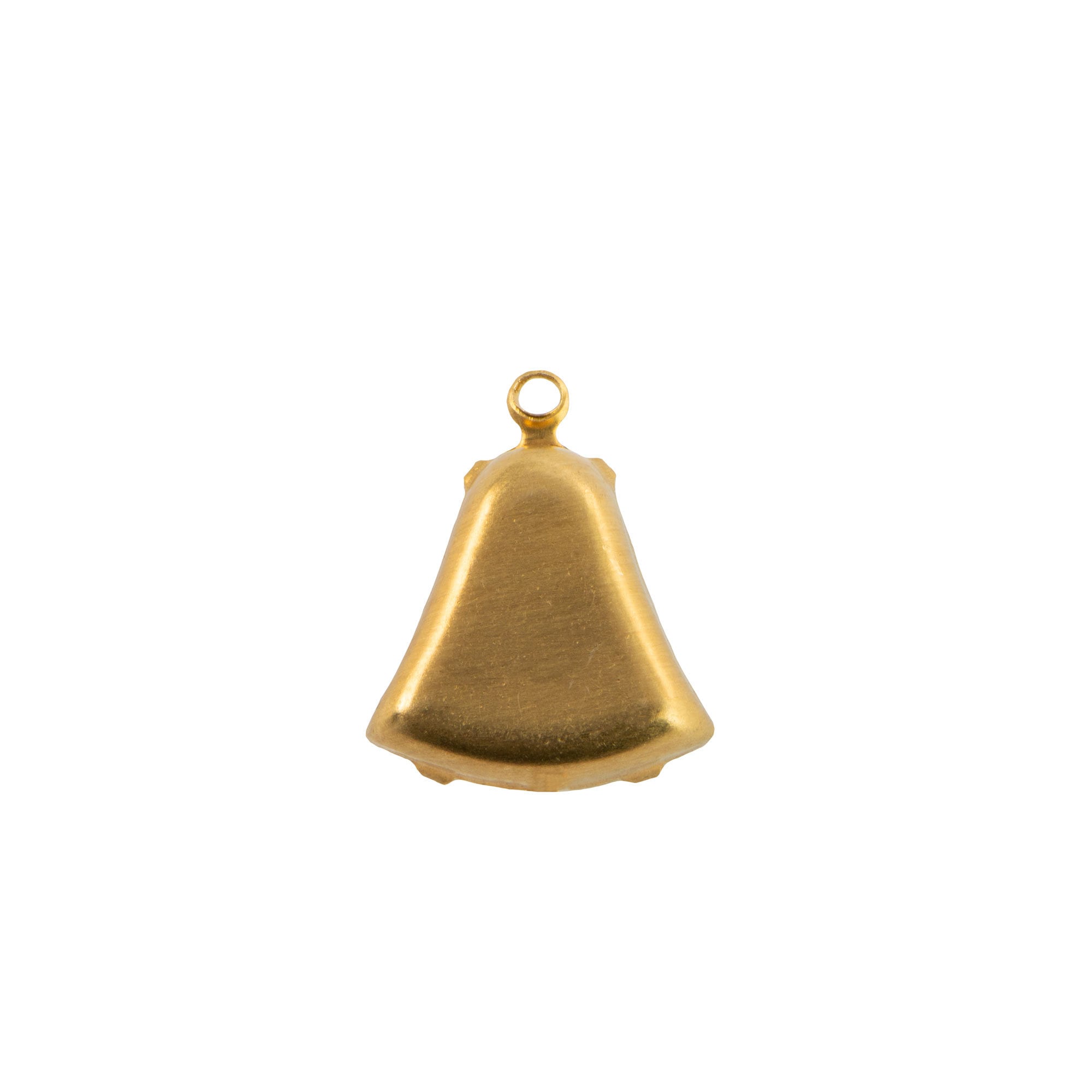 12mm Sapphire Moonglow Glass Bell Stone in 1 Loop Setting