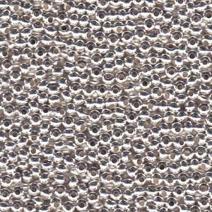 6/0 Silver Plated Metal Seed Beads Gilding (30g)