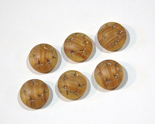 Vintage Topaz White Glass Etched Cabochons 9mm cab702Q