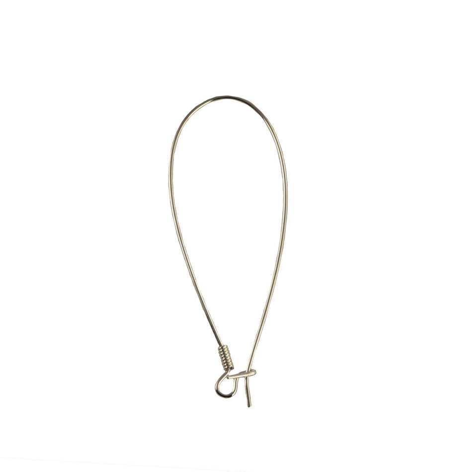 Surgical Steel Elongated Kidney Ear Wires (12)