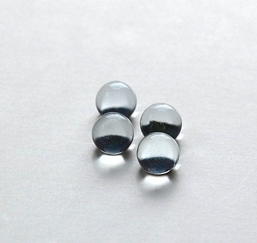 Czech Crystal Vitrail Clear Ball Cabochon 10mm (4) cab357A