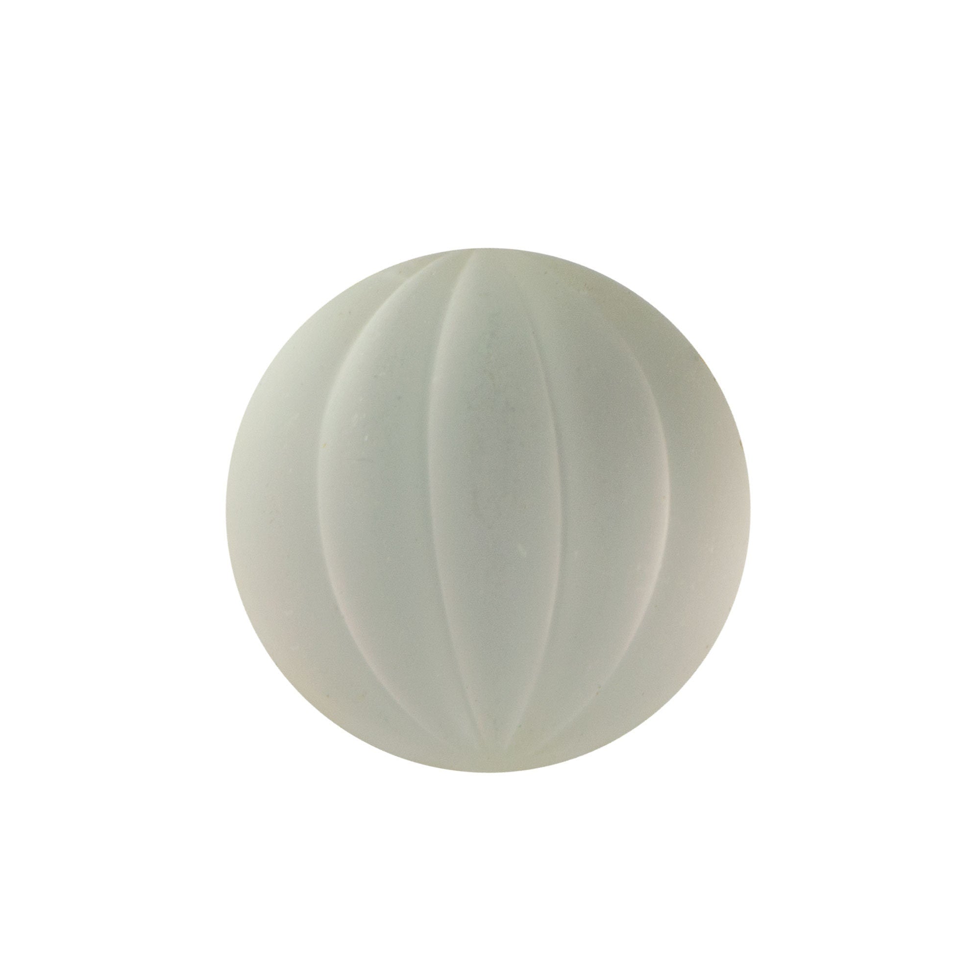 15mm Matte Crystal Ribbed Glass Round Cabochons (2)