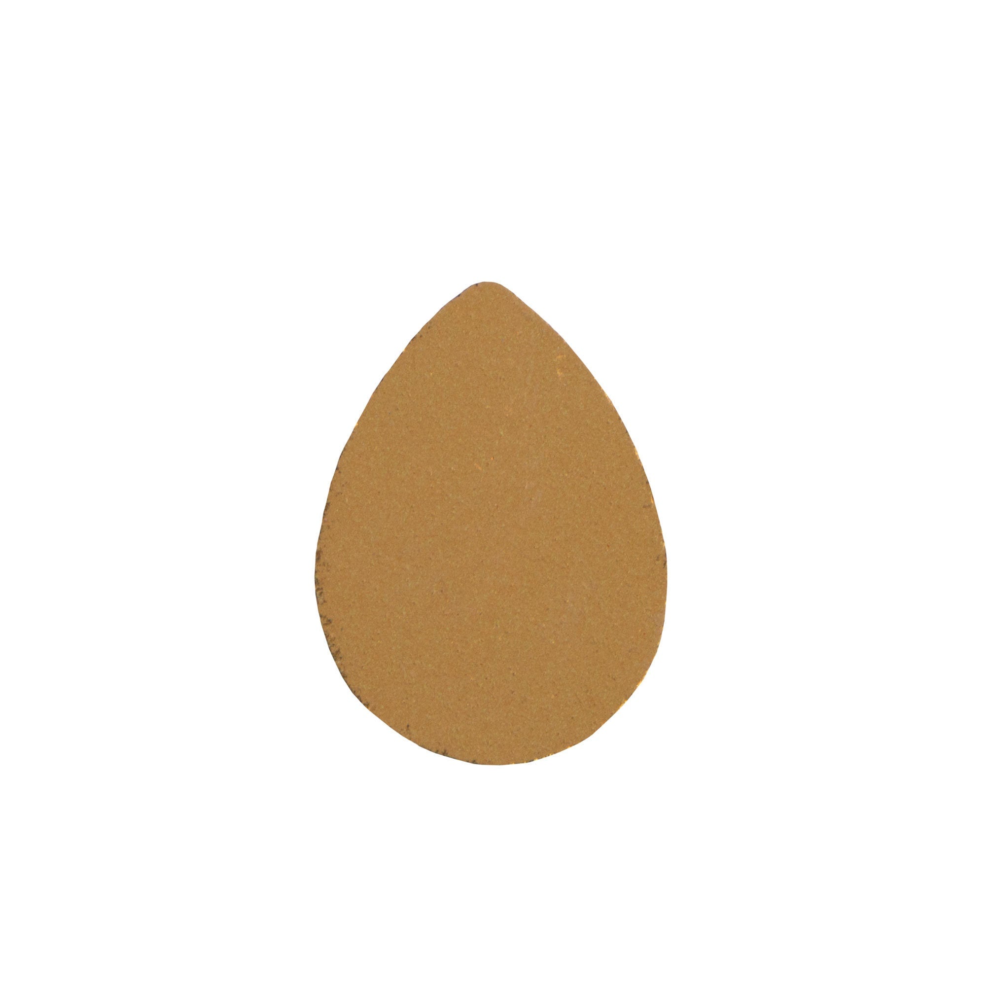 18x13mm Matte Montana Ribbed Glass Pear Cabochons (2)
