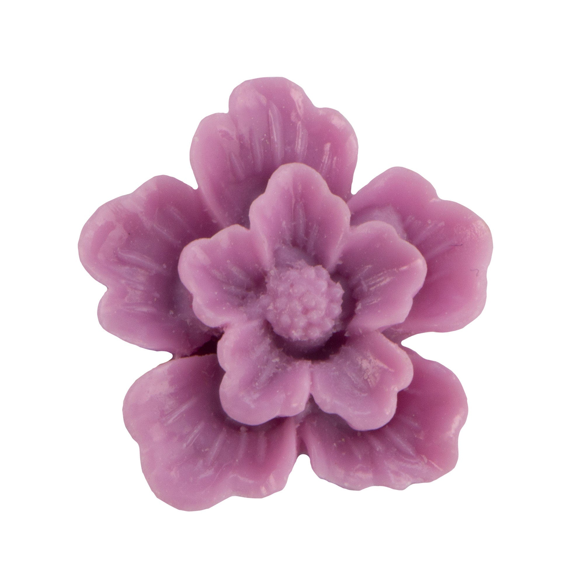 22mm Light Purple Acrylic Flower Cabochon (2)