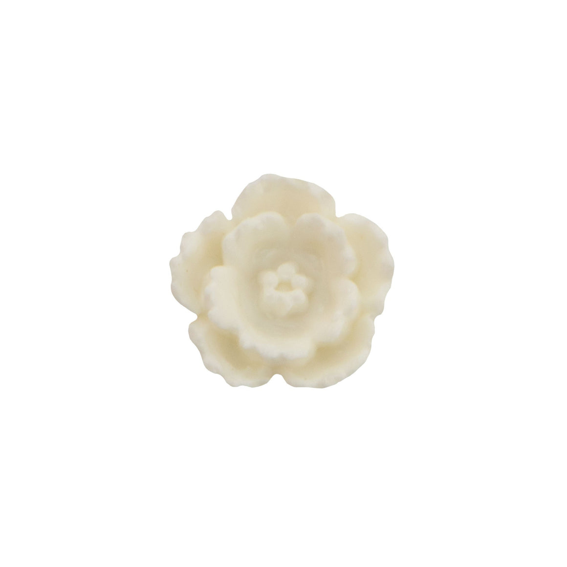 9mm White Acrylic Flower Cabochon (8)