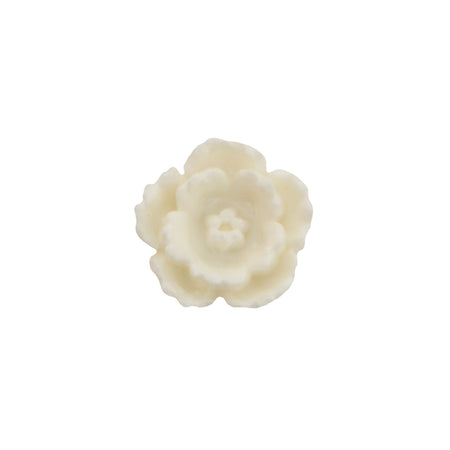 9mm White Acrylic Flower Cabochon (8)