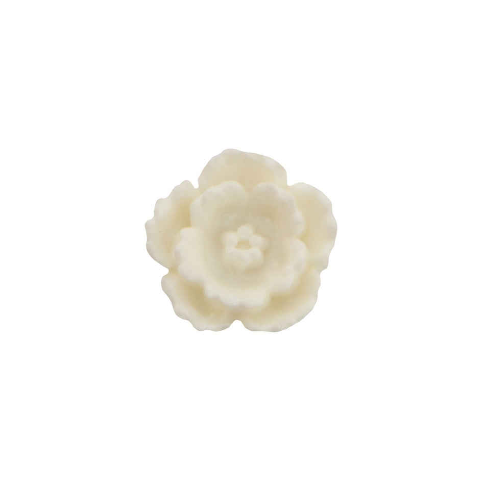 9mm White Acrylic Flower Cabochon (8)