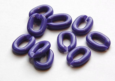 Vintage Plastic Connector Linking Links Purple SM (30) bds606H