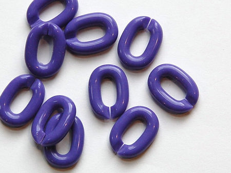 Vintage Plastic Connector Linking Links Purple SM (30) bds606H