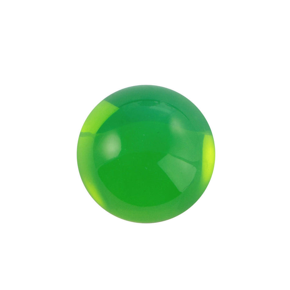 13mm Light Green Opal Foiled Glass Round Cabochon (4)