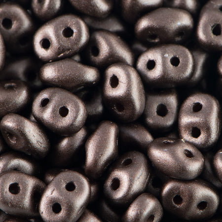 2/5MM MATUBO SUPERDUO Pearl Coat Bistre Beads