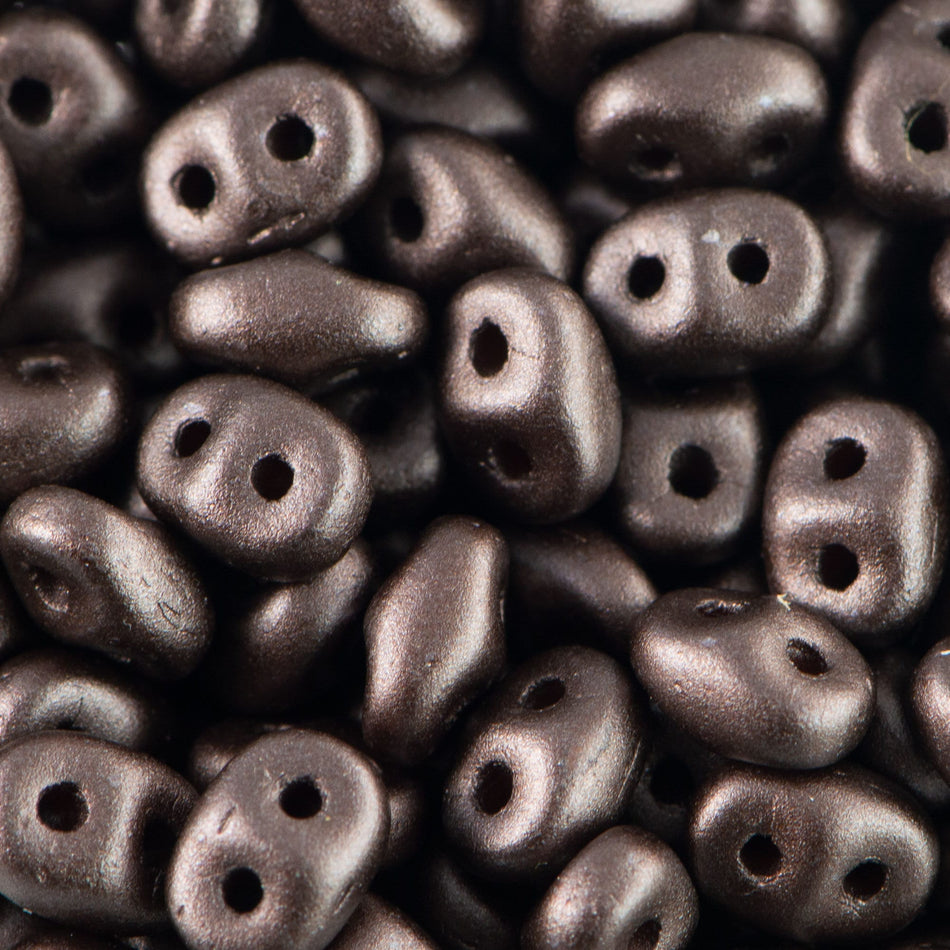 2/5MM MATUBO SUPERDUO Pearl Coat Bistre Beads