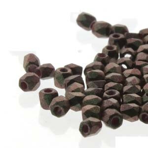 2mm Polychrome Sage and Citrus True 2 Czech Faceted Fire Polished Glass Beads (2g)