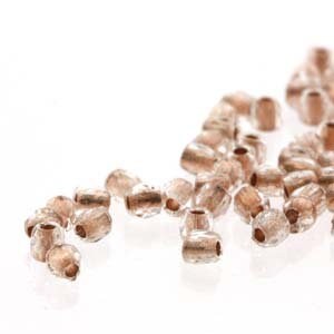 2mm Crystal Copper Lined True 2 Czech Faceted Fire Polished Glass Beads (2g)