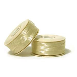 Cream Nymo B Beading Thread 72yd Bobbin