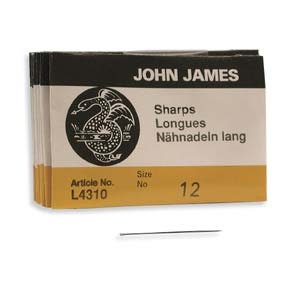 Size 12 Sharps John James Needles