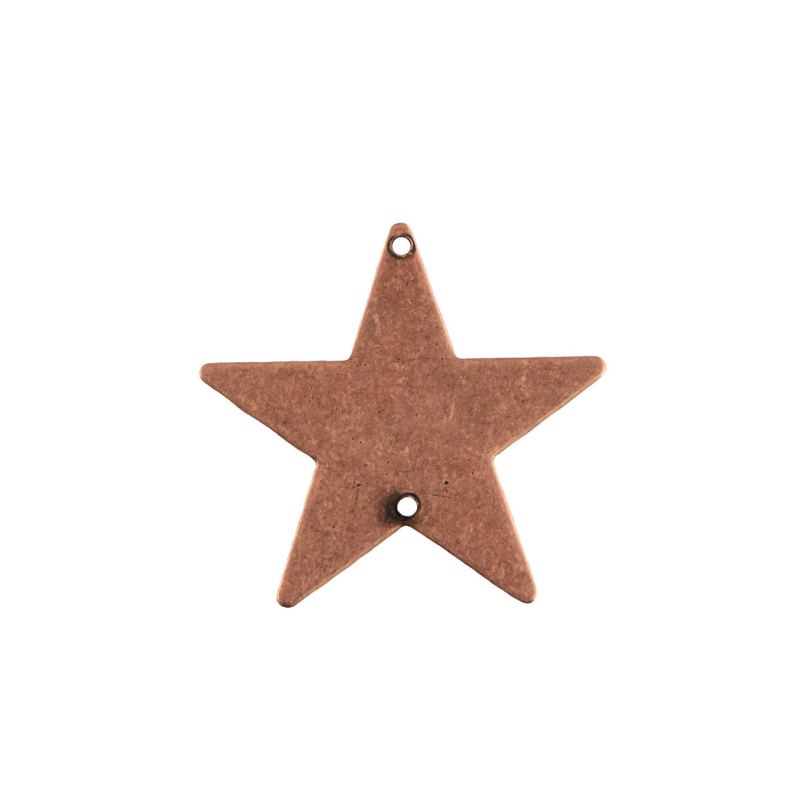2 Hole Copper Ox Plated Flat Star Connector Pendant (6)
