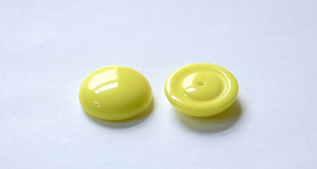 Vintage Yellow Glass Cabochons Germany 20mm cab718