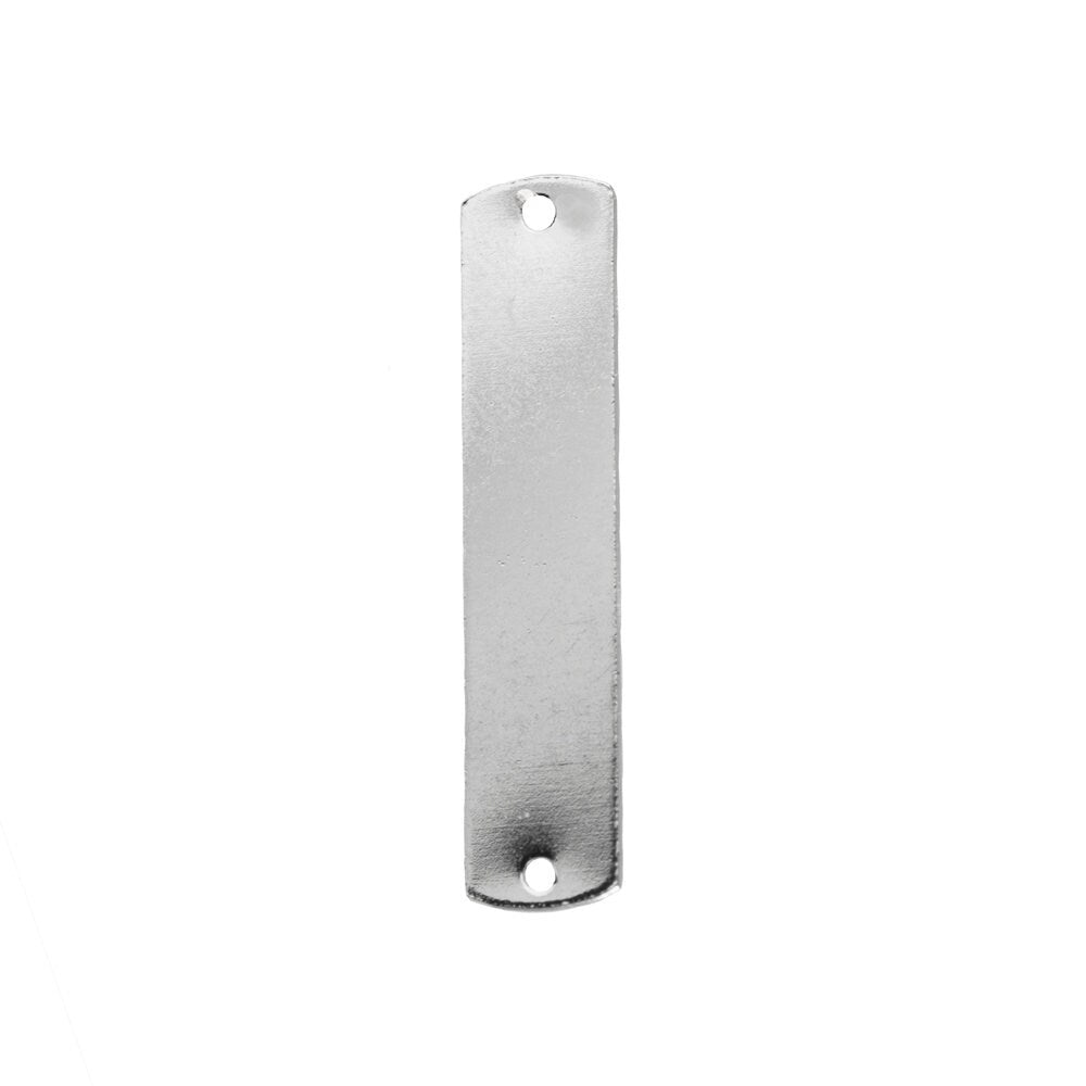 2 Hole Silver Plated Flat Pad Rectangle Connector (8)