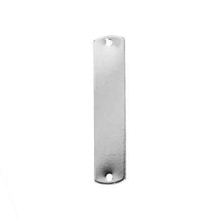 2 Hole Silver Plated Flat Pad Rectangle Connector (8)