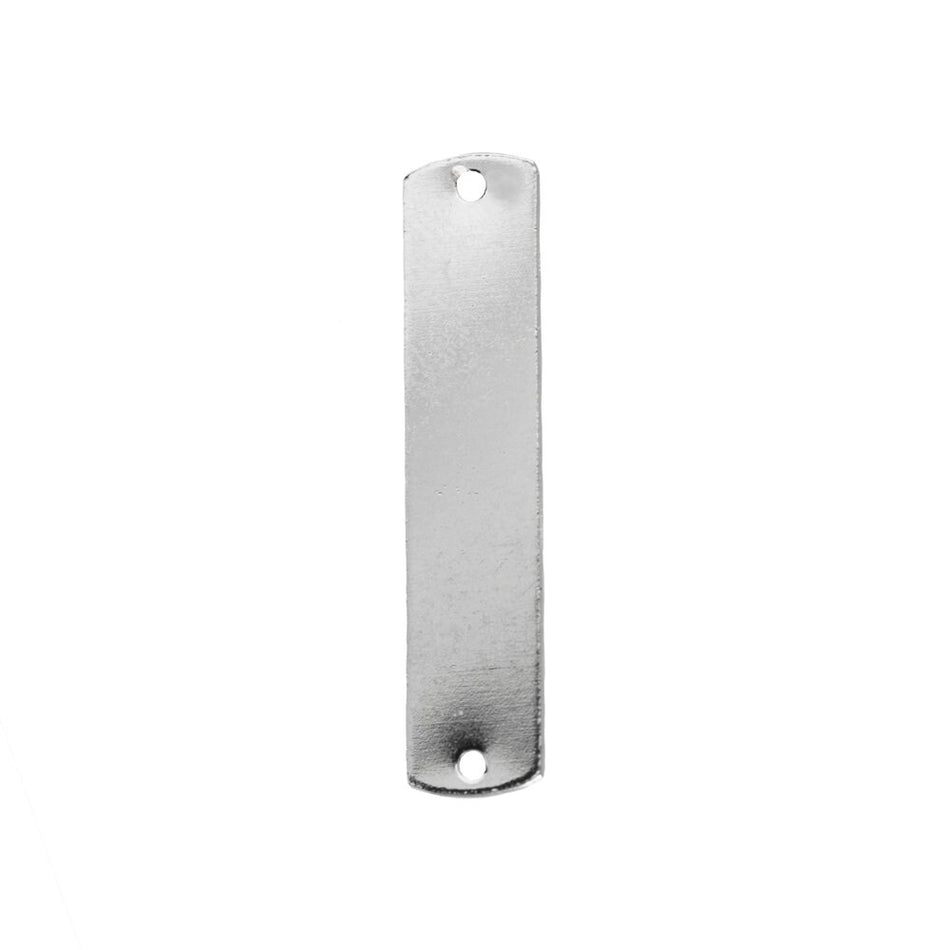 2 Hole Silver Plated Flat Pad Rectangle Connector (8)