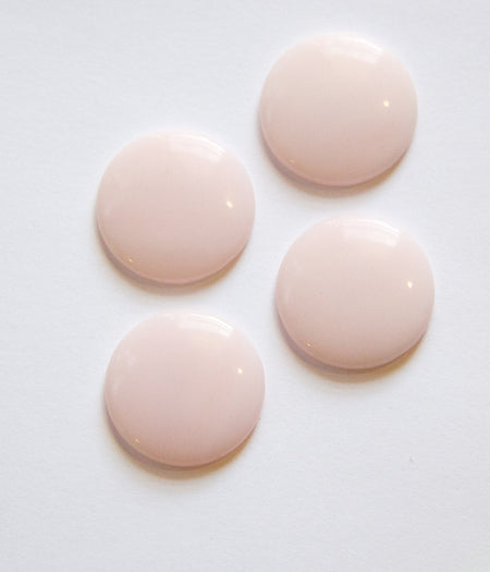 Vintage Pale Pink Glass German Cabochons 22mm cab247J