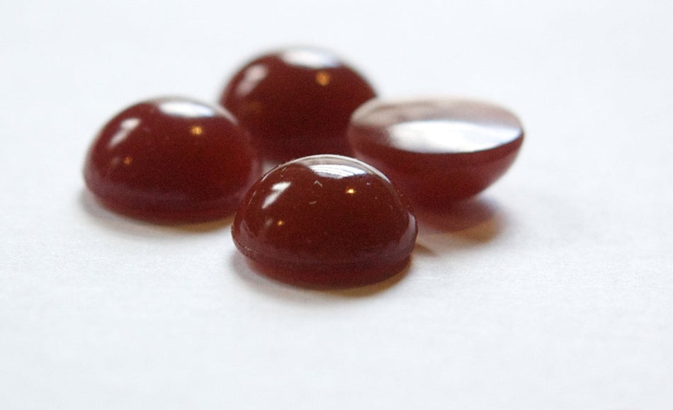 Vintage Root Beer Brown Domed Glass Cabochons 15mm cab705BB