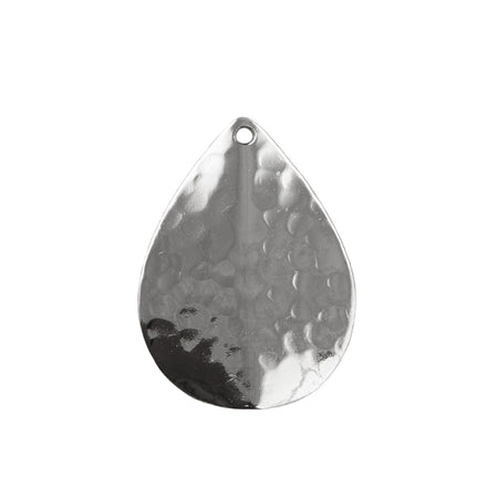 1 Hole Pinched Hammered Teardrop Pendant (4)