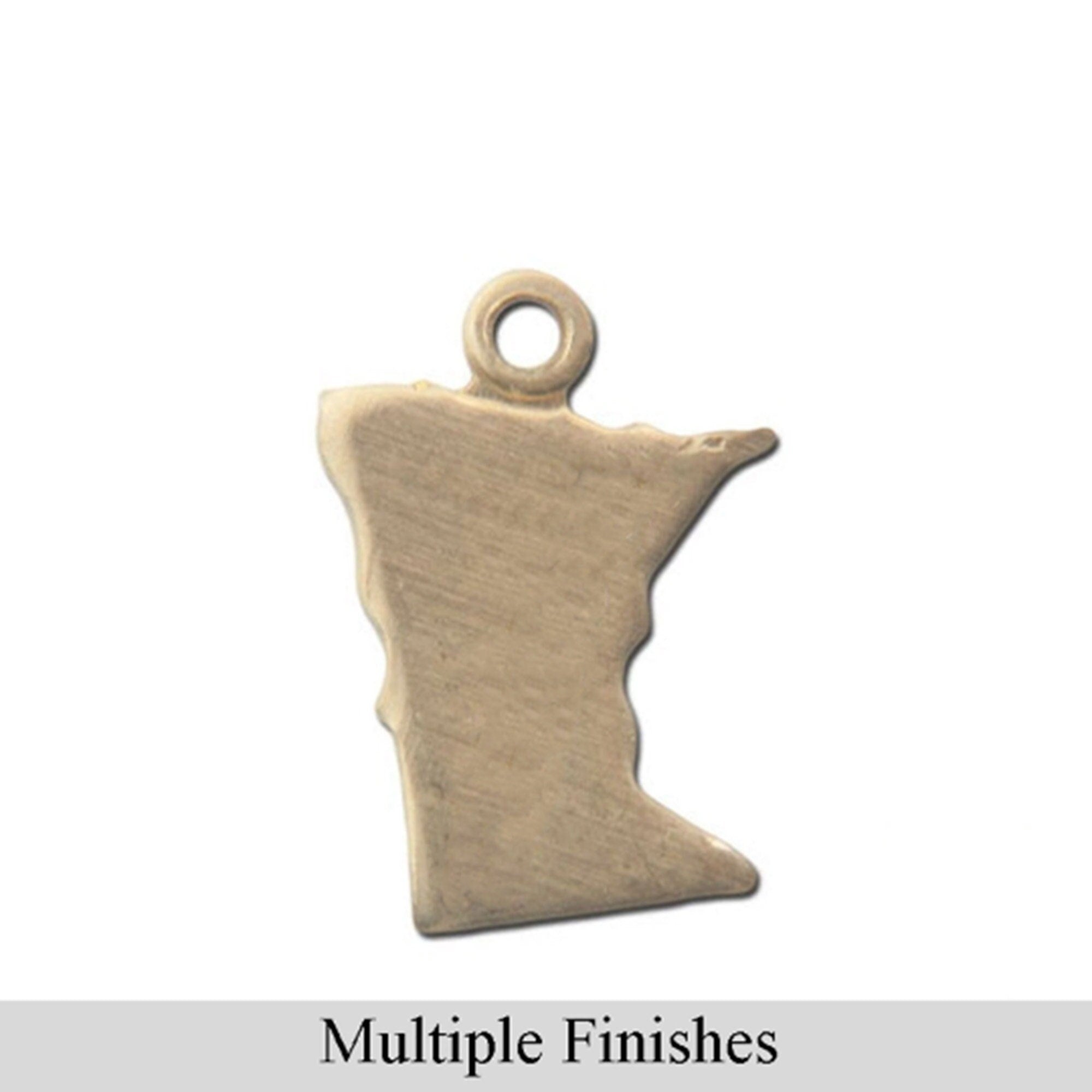 Minnesota Blank State Charms (6)