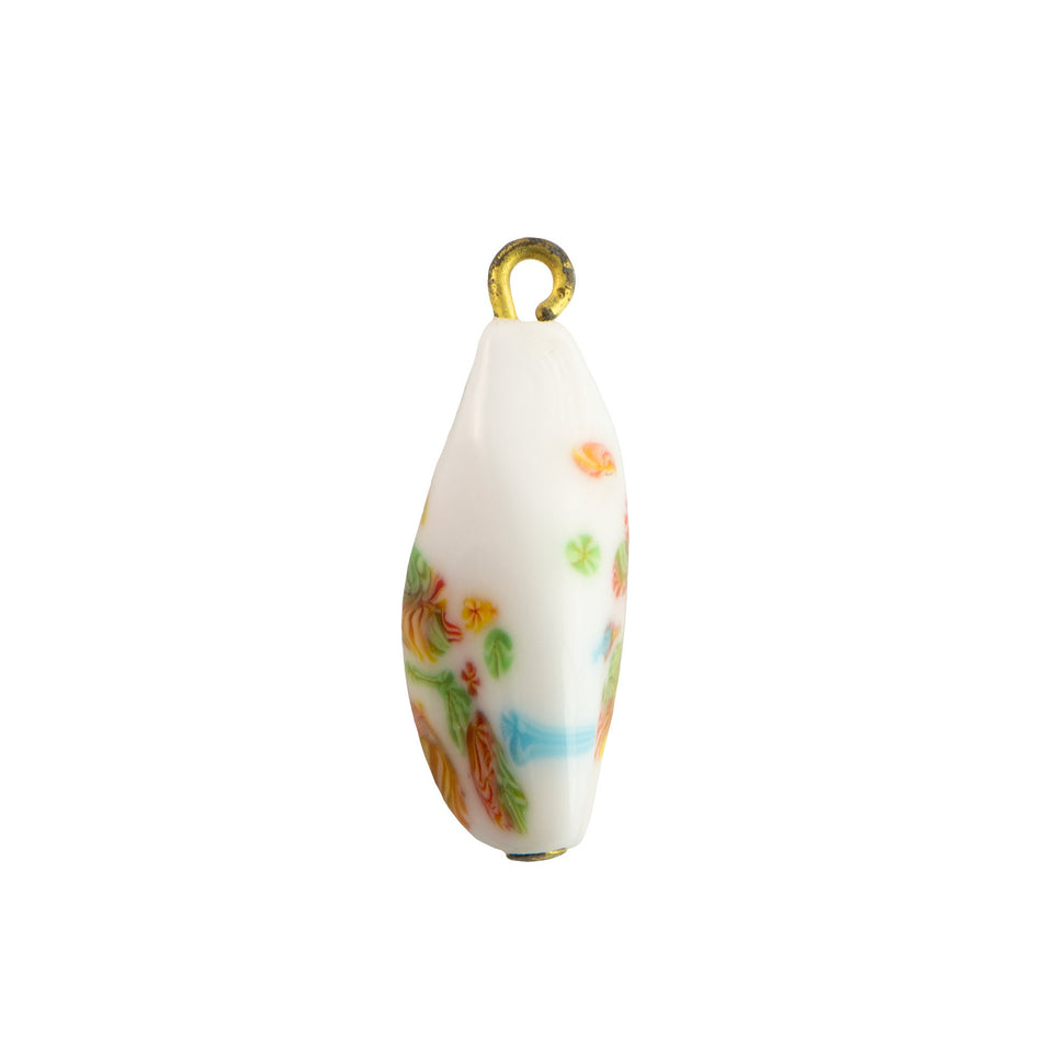 Millefiori Japan Twist Glass Drops 21x8mm (4)