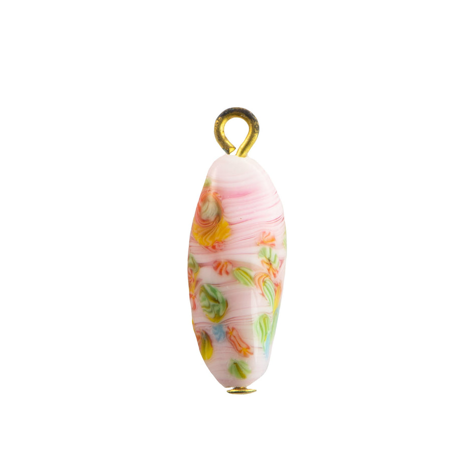 Millefiori Japan Twist Glass Drops 21x8mm (4)