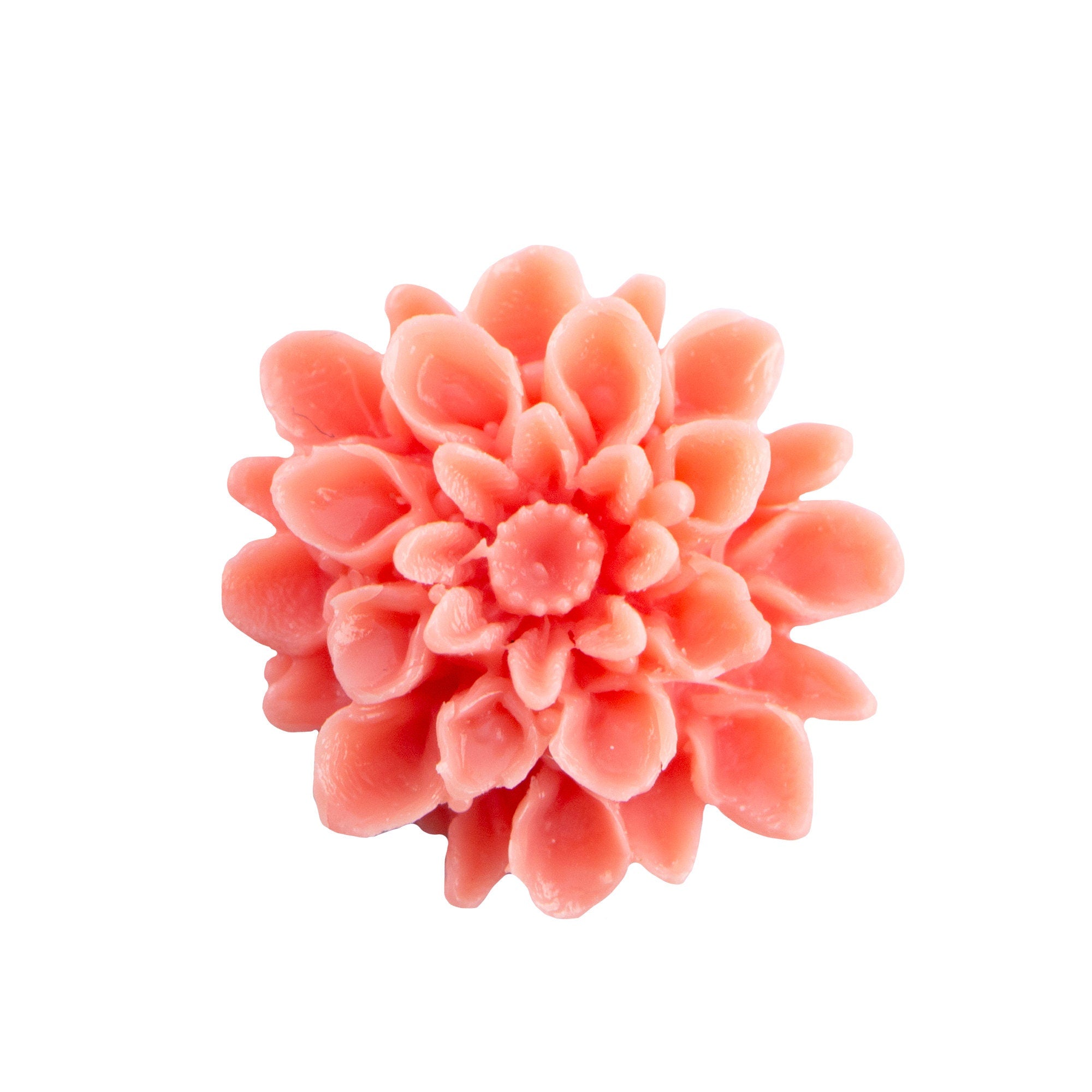 18mm Dahlia Flower Plastic Cabochon (4)