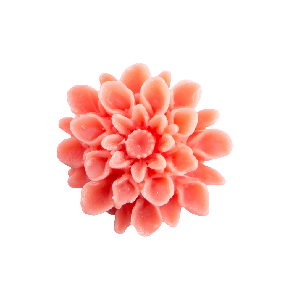 18mm Dahlia Flower Plastic Cabochon (4)