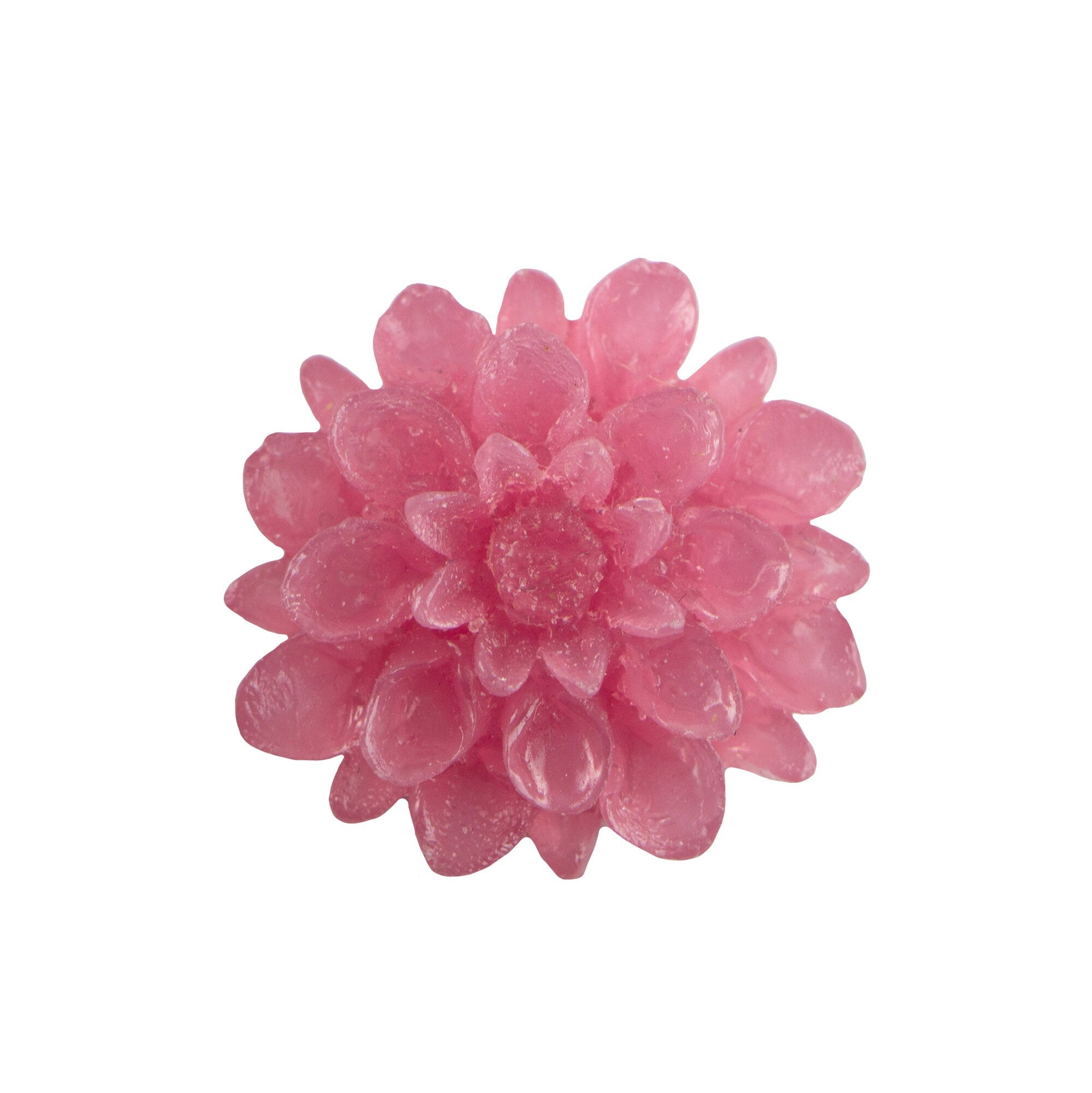 18mm Dahlia Flower Plastic Cabochon (4)