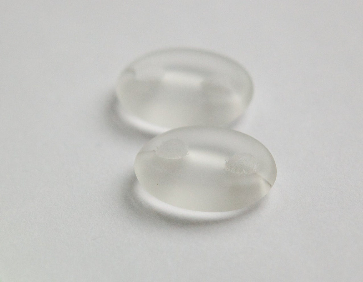 Vintage Clear Glass Link Connector Beads Japan bds054C