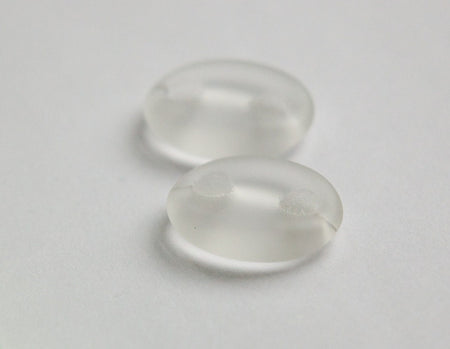 Vintage Clear Glass Link Connector Beads Japan bds054C