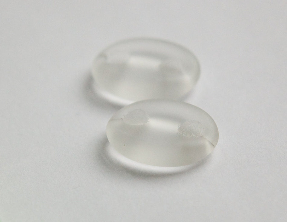 Vintage Clear Glass Link Connector Beads Japan bds054C
