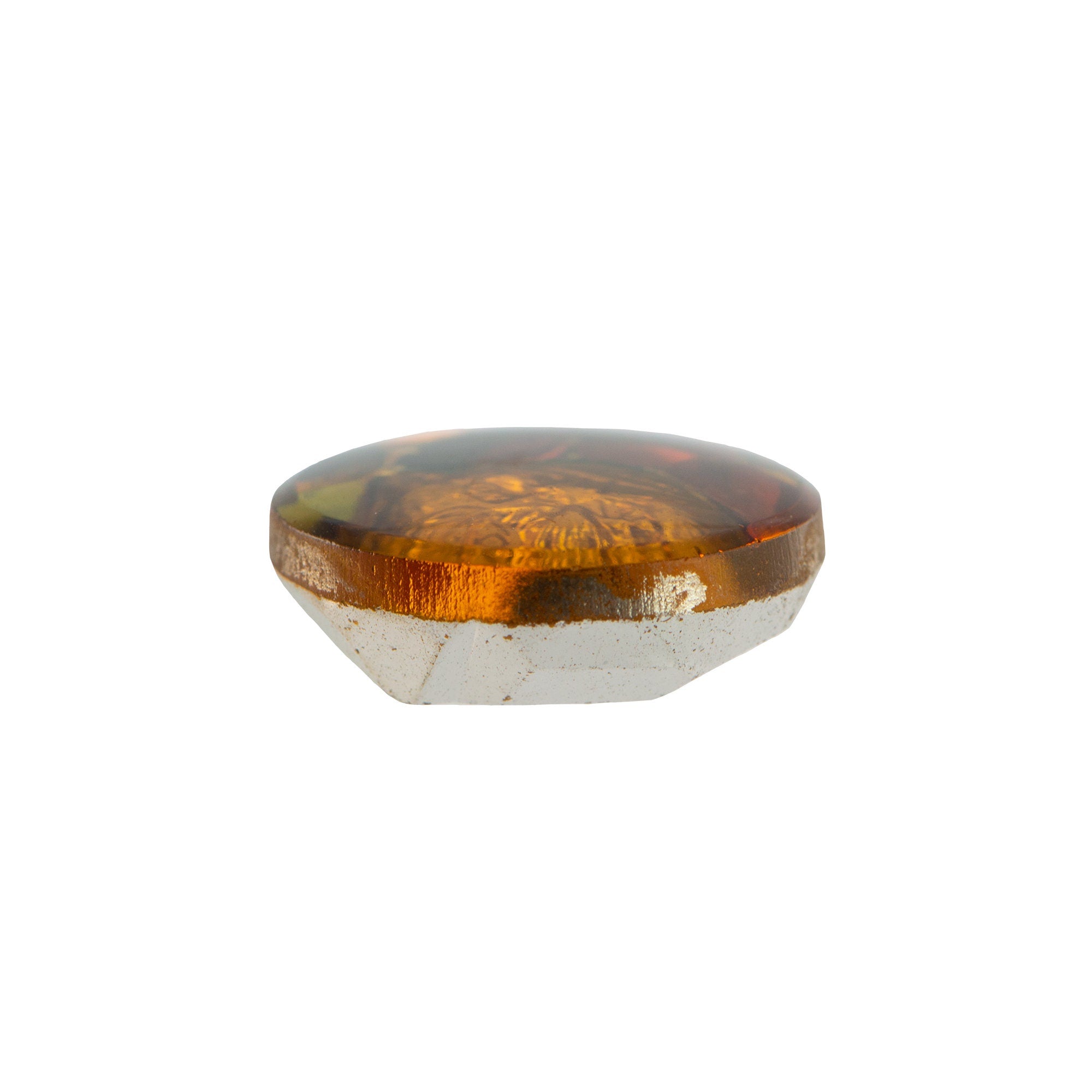 18mm Tiger Intaglio Glass Round Stone (1)
